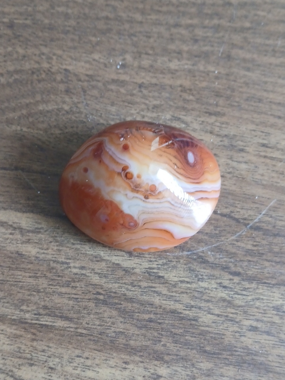 Orange and Cream Stone